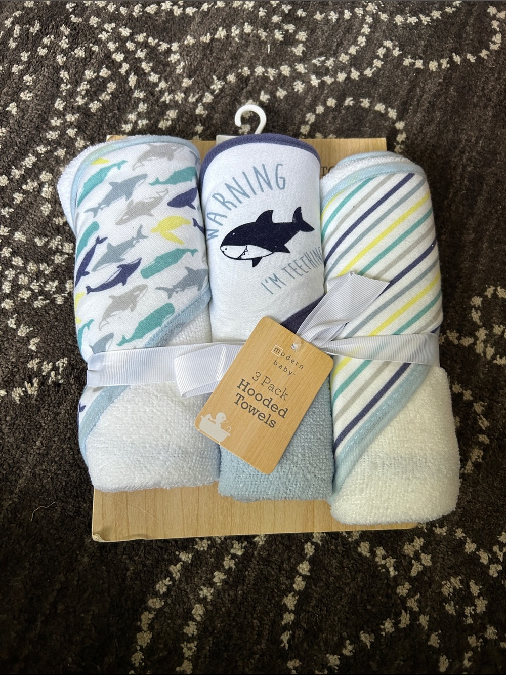 Baby Hooded Towel - White